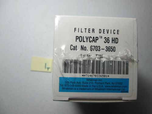 LOT OF 9 NEW NIB WHATMAN FILTER DEVICE POLYCAP 36 HD 6703-3650 (B4)