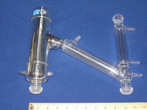 Vwr vacuum distillation condenser with vacuum jacket, 35/25 ball joints, #2 hose for sale