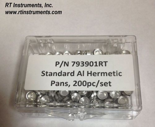 Brand new standard aluminum hermetic sample pans; 200pc/set; for ta instruments for sale