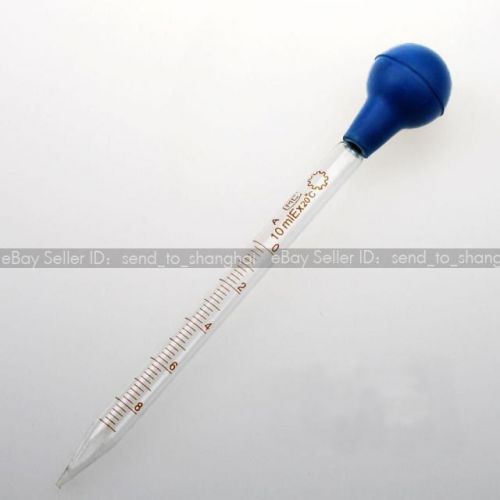 2pcs Glass Pipettes Dropper 10ml scale line