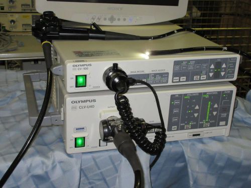 Olympus  CV 100 &amp; CLV-U40 w/pigtail,  &amp; CF-140S colonoscope