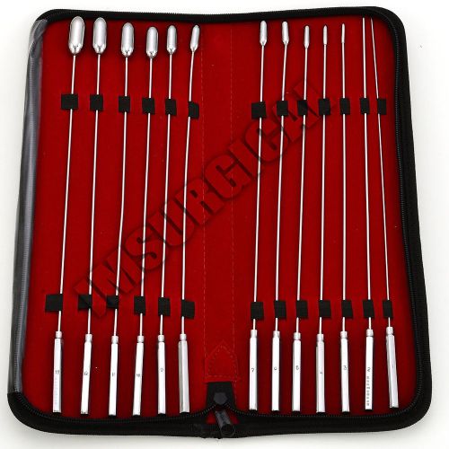 Bakes RoseBud Uterine Sound Set (Urethral Dilator) 13 Pieces, 40% OFF