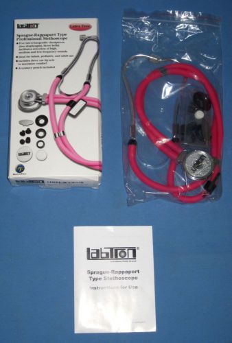 NIB PINK Labtron Sprague Rappaport Type Professional Stethoscope Dr Nurse!