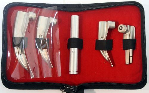 4 Blade EMT Laryngoscope Mac Set Anesthesia with Box Good Quality