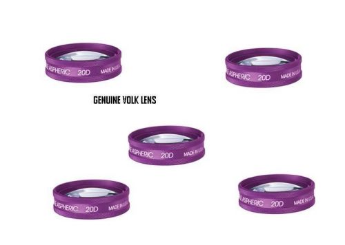 GENUINE  FIVE Volk PURPLE Lens 20D Patented Double Aspheric Glass ORIGINALS/BEST