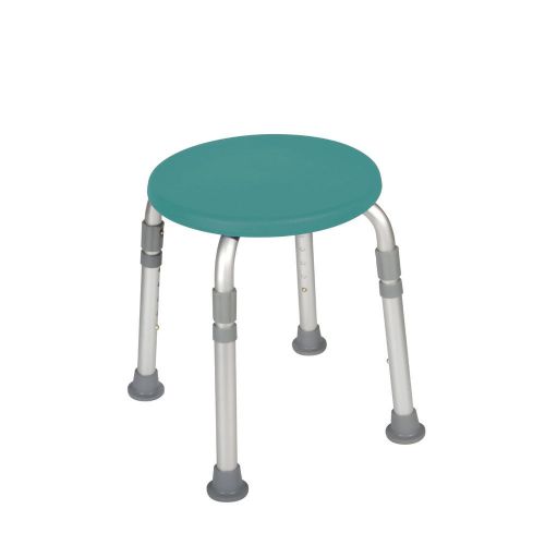 Drive Medical Designer Series Adjustable Height Bath Stool, Teal