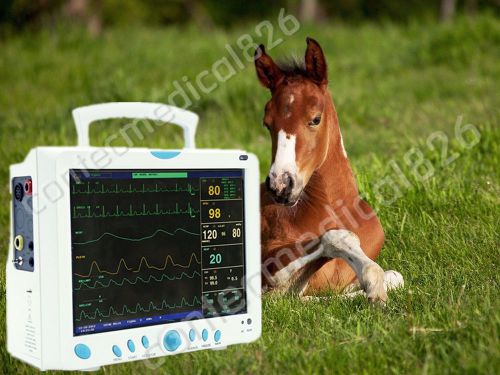 CE FDA Veterinary Patient Montor CMS9000+Printer with 6-parameters ECG NIBP SPO2