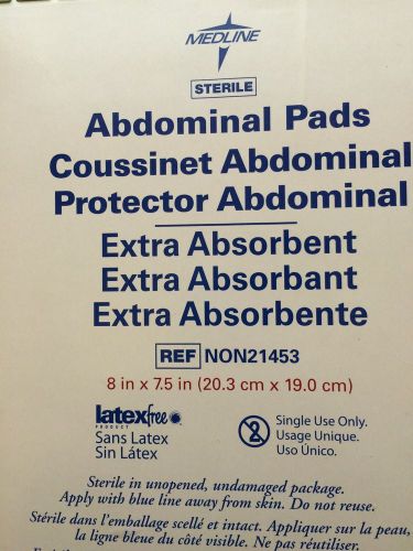 8 X 7.5&#034; Abdominal Medline Sterile Gauze Pad 20 Pads