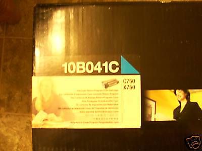 New OEM Lexmark 10B041C Cyan Toner Cartridge