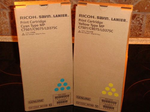 RICOH COLOR PRINT CARTRIDGES TYPE MP C7501/C9075/LD375C-BRAND NEW LOOK!!!