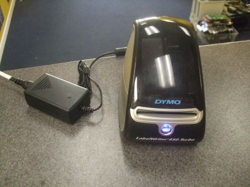 Dymo labelwriter 450 turbo 1750283 compact desktop usb label printer w/power for sale