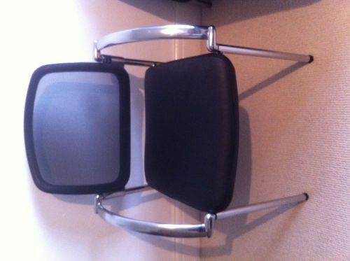 DESIGNER TOPSTAR  BOARDROOM/OFFICE CHAIRS IN BLACK LEATHER ALLOY &amp; CHROME