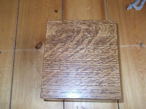 oak file box 5 7/8 x 6 1/4 x 4 1/4  interior 5 1/4 hand made