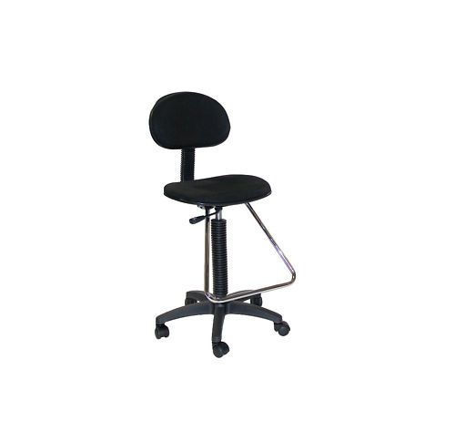 DRAFTING CHAIR STOOL ART HOBBY CRAFT BAR - Black Fabric