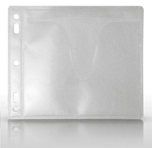 MediaSAFE Disc Album Dual CD/DVD Sleeve Inserts Clear - 100 Sleeves