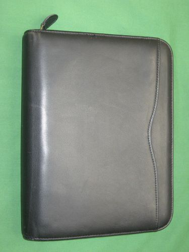 Desk ~1.0&#034;~ genuine leather day timer planner binder organizer franklin covey 92 for sale