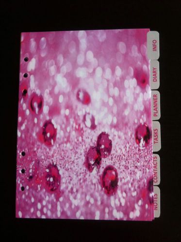 A5 Organiser Filofax Pink Dividers.