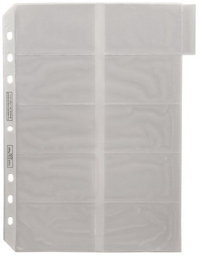 Anglers 3-ring business card pages - 100 capacity - 3-hole punched (ang304) for sale