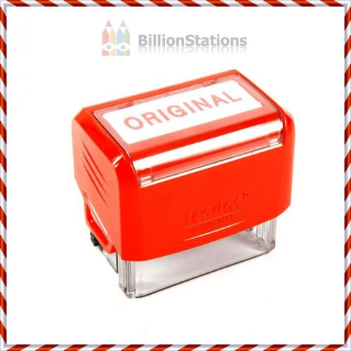 TRODAT RUBBER STAMP SELF-INKING &#034;ORIGINAL&#034; - RED INK