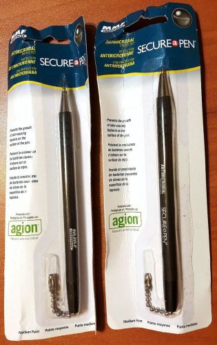 2 secure a pen replacement ballpoint counter pen, black ink, medium point for sale