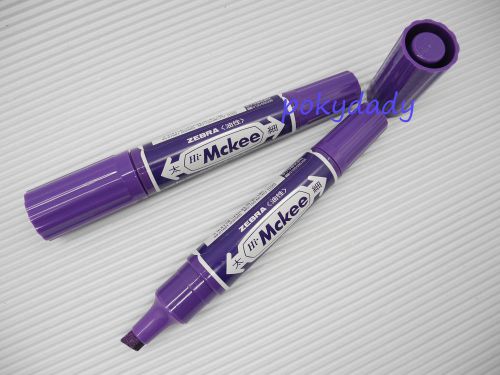 4pcs ZEBRA oil base twins marker fine &amp; broad nib Purple