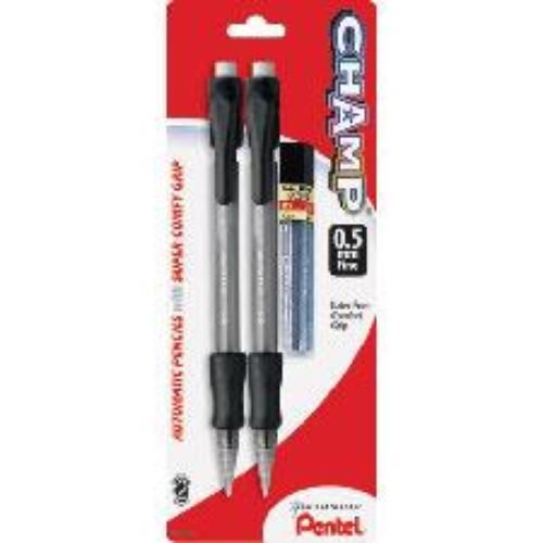 Champ 0.5mm Mechanical Pencil/Lead Pk: 2 Pk With AL15 pencil &amp; C505-HB Lead
