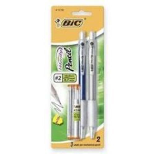 Bic velocity pencils .7mm black 2 pack for sale