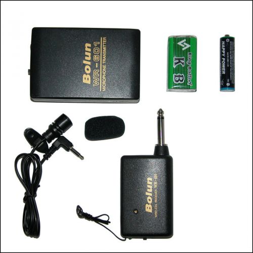 Pro Wireless Mini Tie Clip-on Microphone Set WR-601