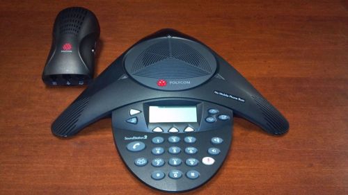 Polycom SoundStation 2 SoundStation2 EX SS2 Phone 2201-16200-601 w/Popwer Module