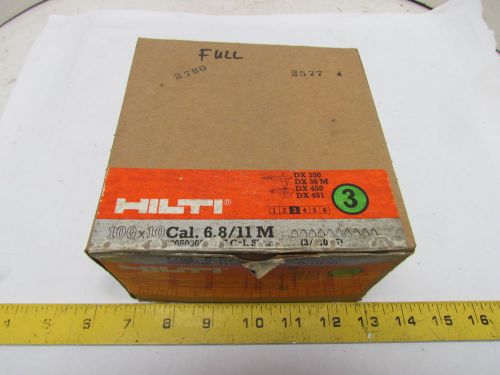 Hilti 1-350111 1000 .27 cal #3 green powder shot 10 strip concrete load for sale