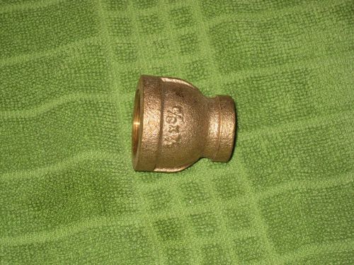 NIB LOT OF 3 -  3/4 INCH X 3/8 BRASS COUPLING LEADED