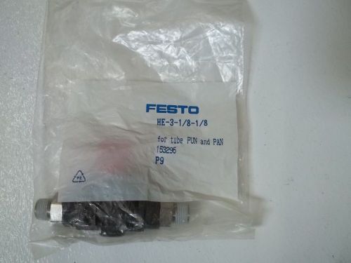 FESTO HE-3-1/8-1/8 SHUT OFF VALVE *NEW IN A FACTORY BAG*