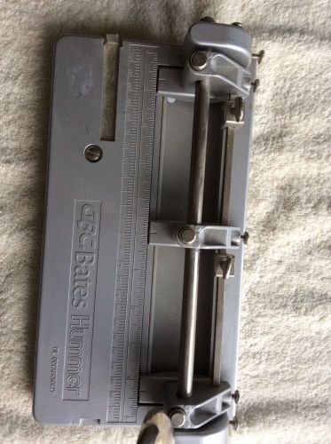 GBC BATES HUMMER, HEAVY DUTY ADJUSTABLE, THREE HOLE PUNCH