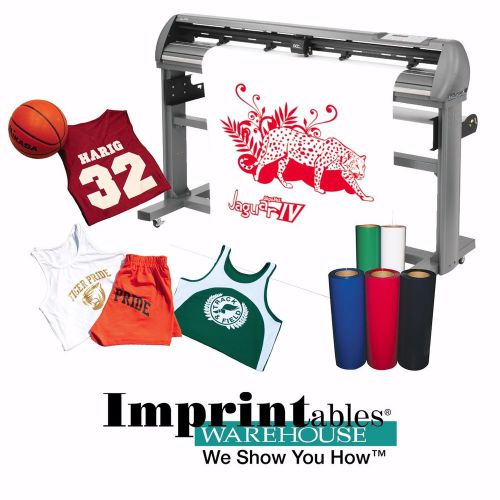 Vinyl Cutter GCC Jaguar IV w/Stand &amp; Heat Transfer Supplies