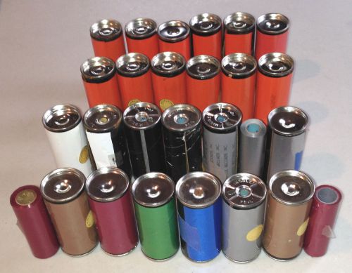 mixed lot of 27 Kingsley Hot Foil Stamping Printing FOIL ROLLS - 3&#034; wide foil