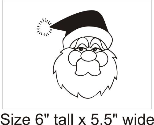 2X Santa Silhouette Funny Car Vinyl Sticker Decal Truck Bumper Laptop - 892041