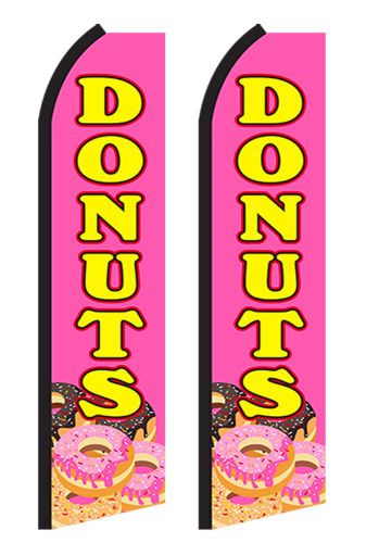 2x DONUTS Swooper Flag