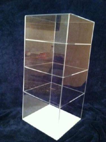 Acrylic  Display Case 9 x 9 x 20 ( U Select Shelf Spacing) Countertop Plexiglass