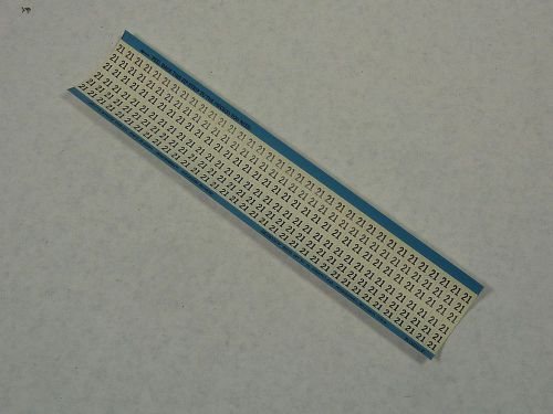 Brady WM-21 Legend 21 Wire Marker Label 100 Per Sheet ! NEW !