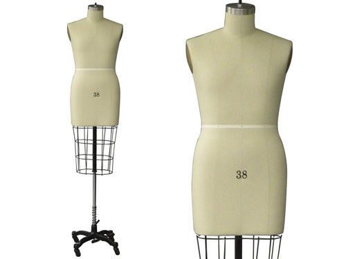 Professional Male Half Size dress form Mannequin Male Size 38 w/Hip