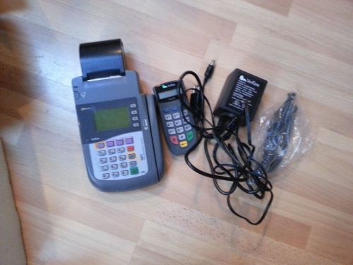 VERIFONE OMNI 3200SE CREDIT CARD MACHINE WITH PRINTER GREAT CONDITION