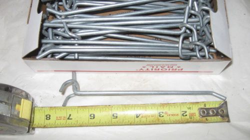 Lot of 32 7&#034;  commercial grade pegboard peg board hooks for sale