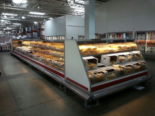 Top of the line Deli Cooler Cases 40 Foot Island