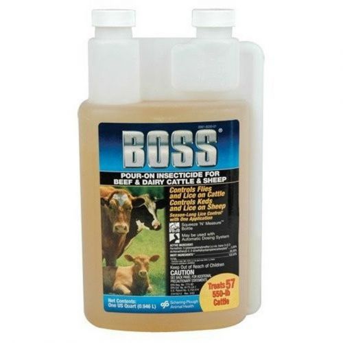 Boss insecticide pour-on cattle dairy sheep (qt) lice fly treatment for sale