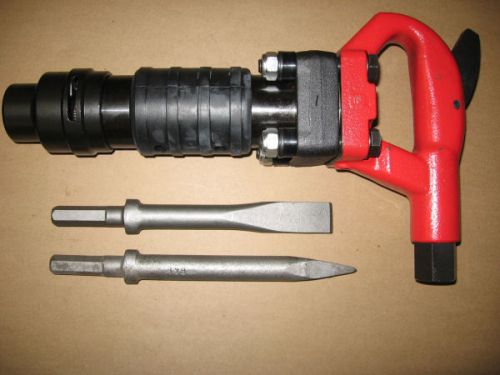 Pneumatic Air 4 Bolt Chipping Hammer CH2RHX + 2 Bits