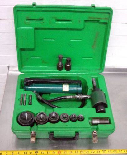 Greenlee 767 Hydraulic Slug Buster Hand Pump &amp; Ram 1/2” - 2” Dies