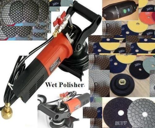 Wet Variable Speed Polisher Premium Dry Wet Pad Glaze Buff Concrete Stone 28 Pad