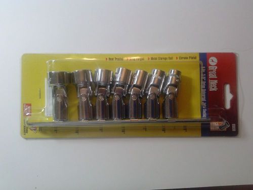 Great Neck 8 Pc. 3/8&#034; Drive Universal Joint Socket Set