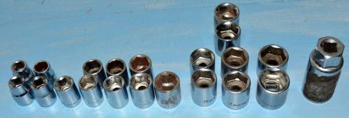 Lot of socket 3/8 drive 6 points 21 pcs metric for sale