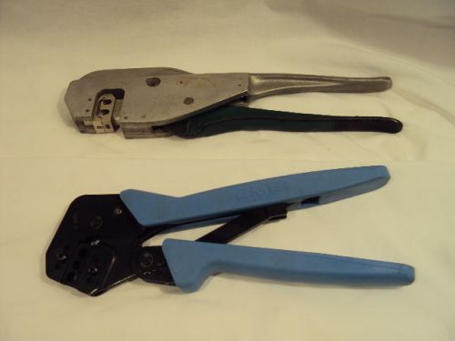 AMP 75 OHM BNC, BURNDY MR8EC4 AIRCRAFT CRIMPER CRIMPING TOOL SET